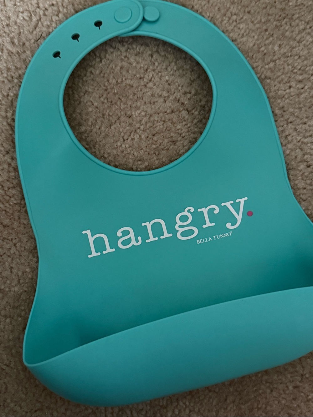 Bella Tunnio “hangry” silicone bib